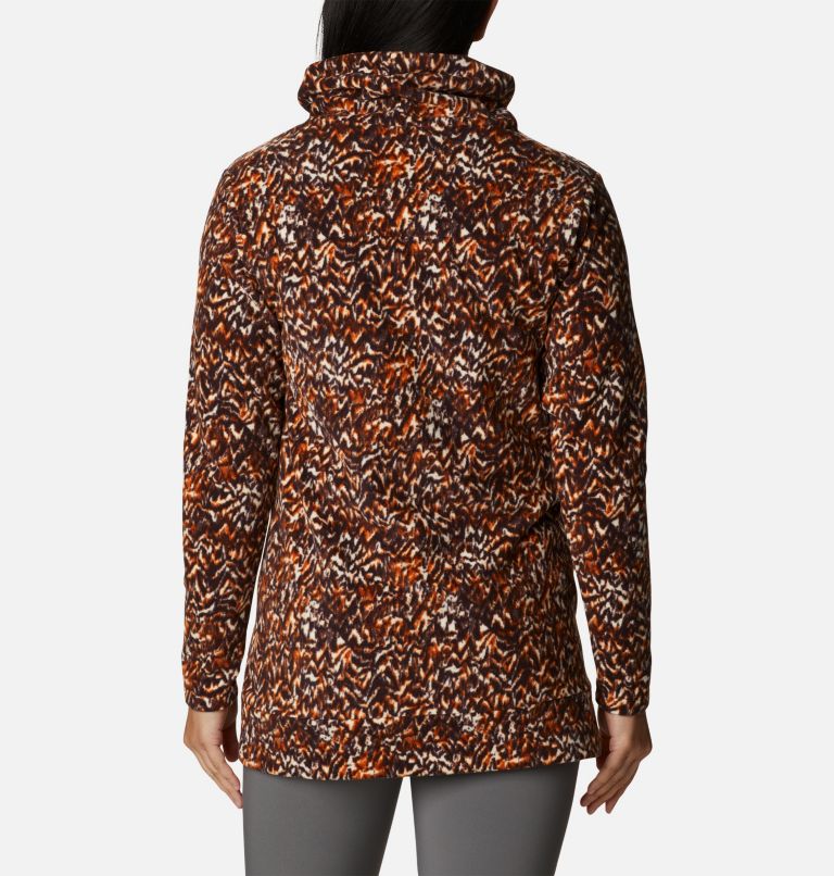 Tunique en laine polaire Ali Peak pour femme, Color: Warm Copper Terrain Print, image 2