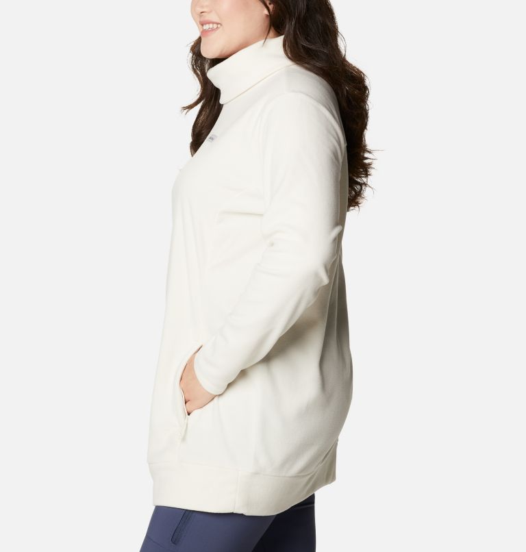 Thumbnail: Women's Ali Peak Fleece Tunic - Plus Size, Color: Chalk, image 3