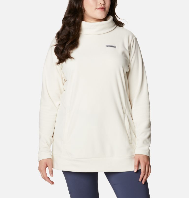 Tunique en laine polaire Ali Peak pour femme - Grandes tailles, Color: Chalk, image 1