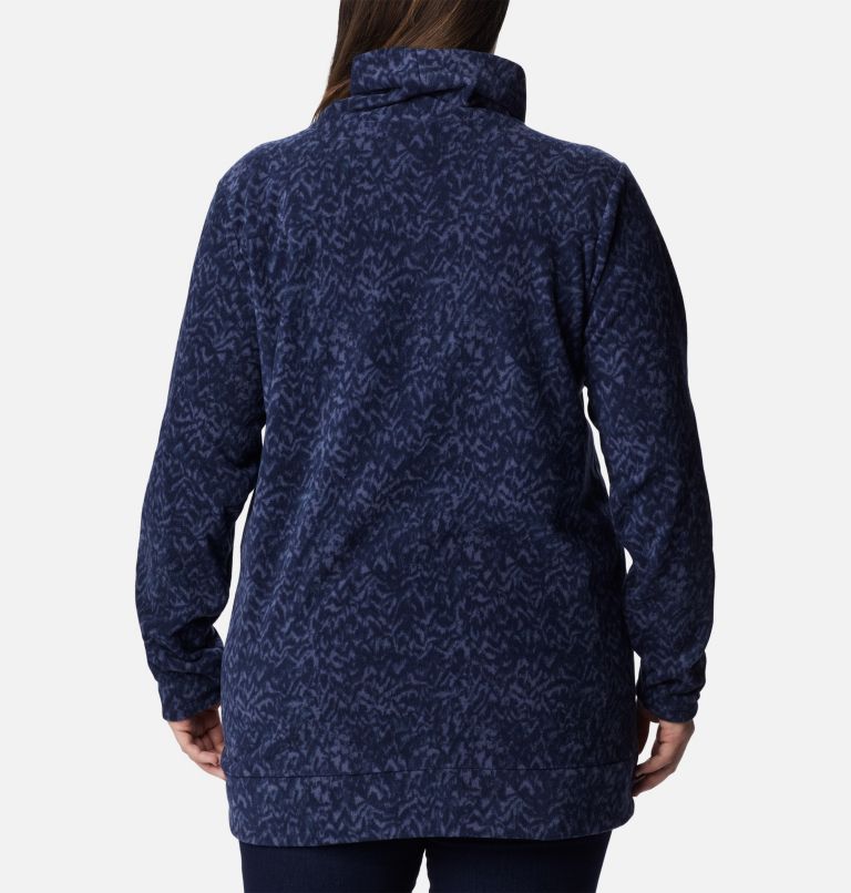 Thumbnail: Women's Ali Peak Fleece Tunic - Plus Size, Color: Nocturnal Terrain Print, image 2
