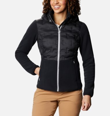 Women's Delta Ridge Hybrid Fleece Delta Ridge&trade; Hybrid Fleece FZ | 843 | L, Black, front