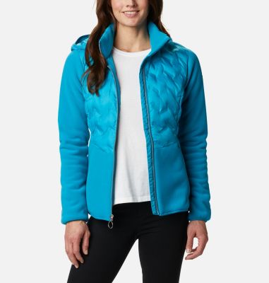 Women's Delta Ridge Hybrid Fleece Delta Ridge&trade; Hybrid Fleece FZ | 843 | L, Fjord Blue, front