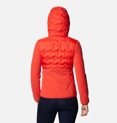 Women's Delta Ridge Hybrid Fleece Delta Ridge&trade; Hybrid Fleece FZ | 843 | L, Bold Orange, back