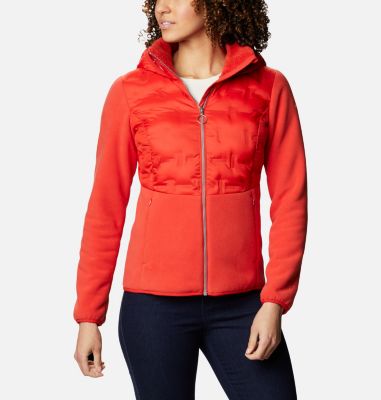 Women's Delta Ridge Hybrid Fleece Delta Ridge&trade; Hybrid Fleece FZ | 843 | L, Bold Orange, front