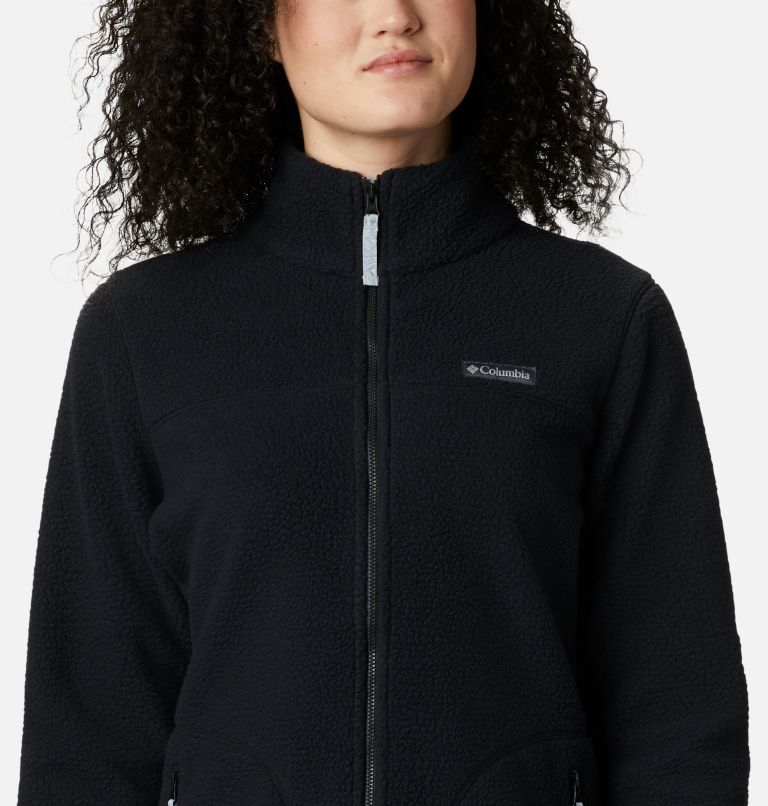 Manteau à fermeture éclair en Sherpa Northern Reach pour femme, Color: Black, image 4