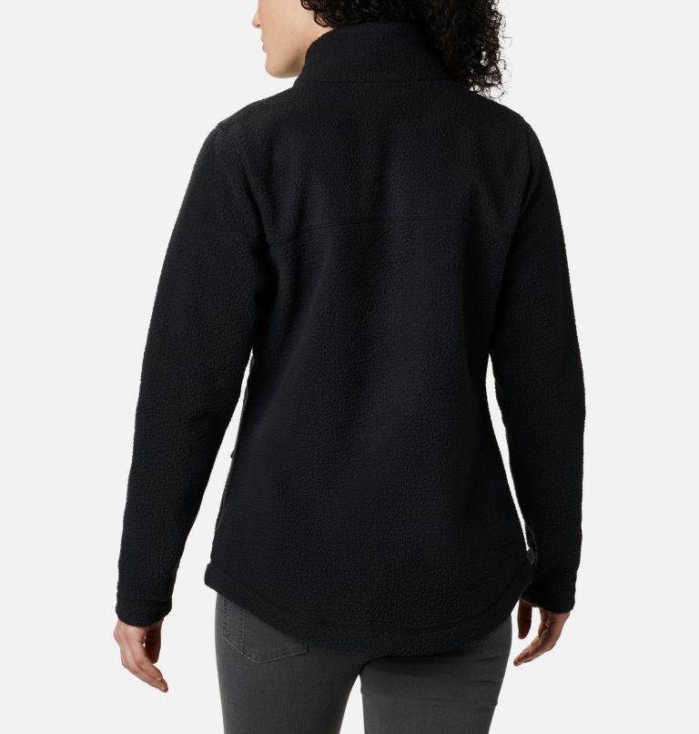 Manteau à fermeture éclair en Sherpa Northern Reach pour femme, Color: Black, image 2