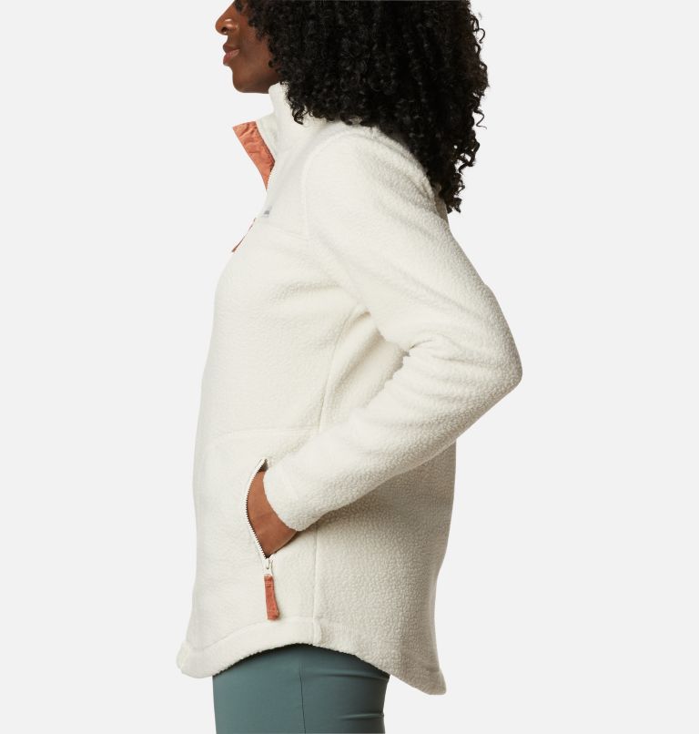 Manteau à fermeture éclair en Sherpa Northern Reach pour femme, Color: Chalk, image 3