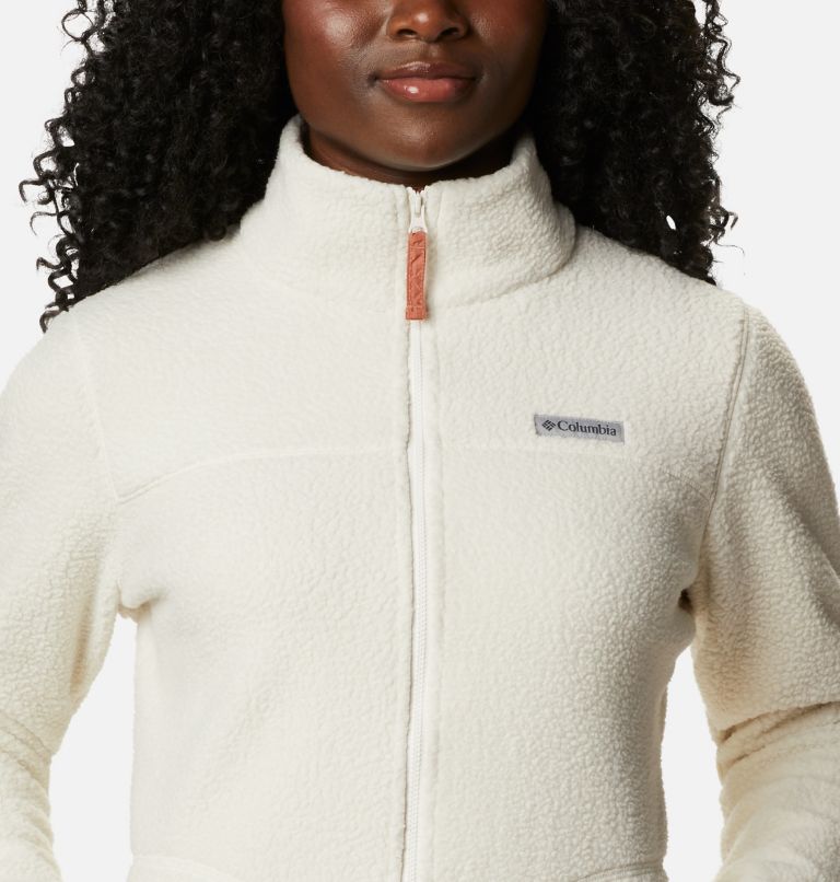 Manteau à fermeture éclair en Sherpa Northern Reach pour femme, Color: Chalk, image 4