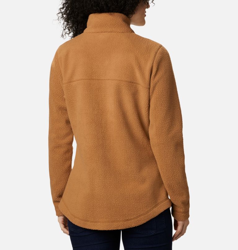 Women's Northern Reach Full Zip Sherpa Fleece, Color: Elk, image 2