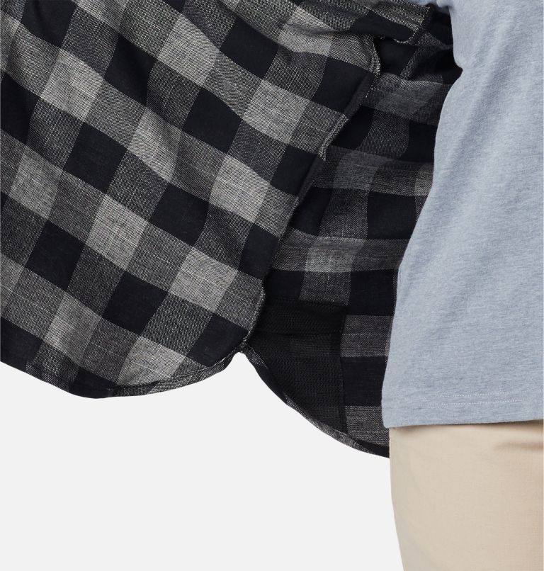 Chemise en flanelle extensible Pine Street pour femme - Grandes tailles, Color: Black Twill, image 5
