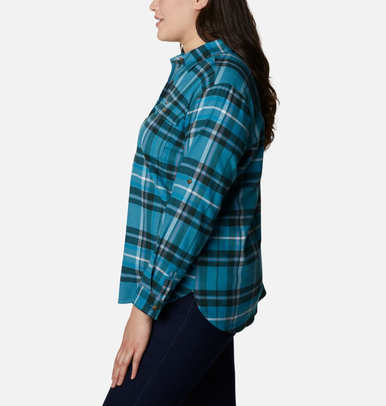 Women's Pine Street™ Stretch Flannel - Plus Size 3