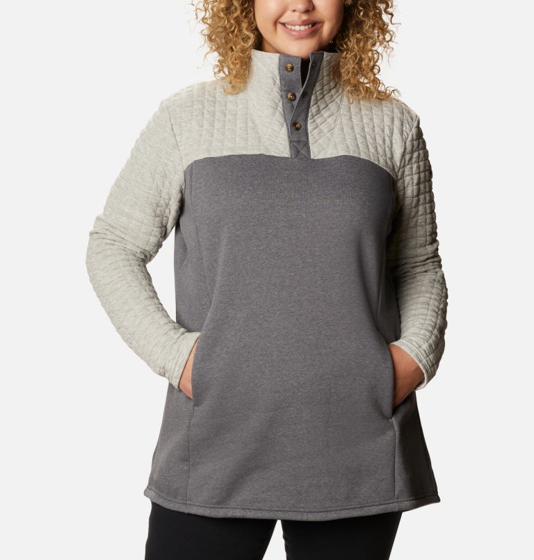 Sunday Summit II Tunic | 021 | 1X, Color: Grey Ash Heather, image 1