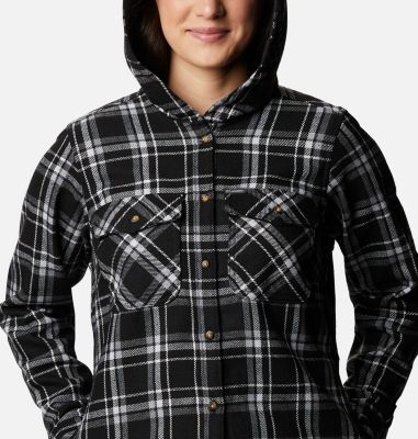 columbia hooded flannel