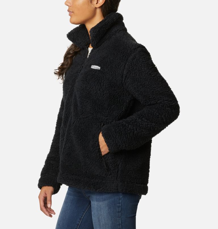 Thumbnail: Women's Winter Pass Sherpa Full Zip Jacket, Color: Black, image 3