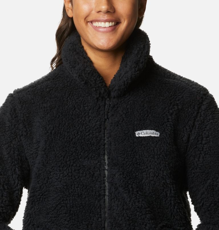 Women's Winter Pass Sherpa Full Zip Jacket, Color: Black, image 4