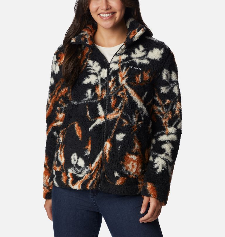 Winter Pass Sherpa FZ | 012 | M, Color: Black Fallgrass Print, image 1
