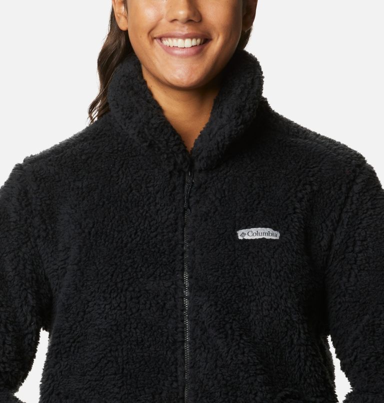 Women's Winter Pass Sherpa Jacket, Color: Black, image 4