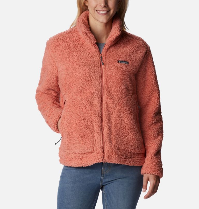 Thumbnail: Women's Winter Pass Sherpa Jacket, Color: Dark Coral, image 1