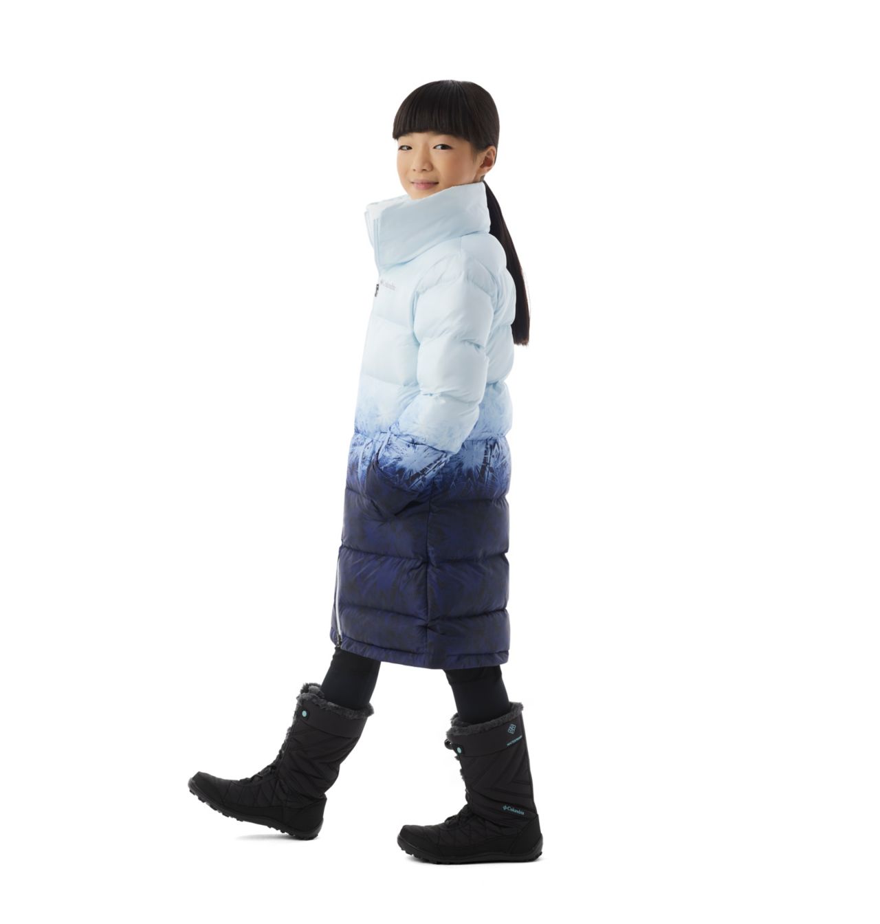 Girls' Disney Elsa Long Puffer Jacket 2