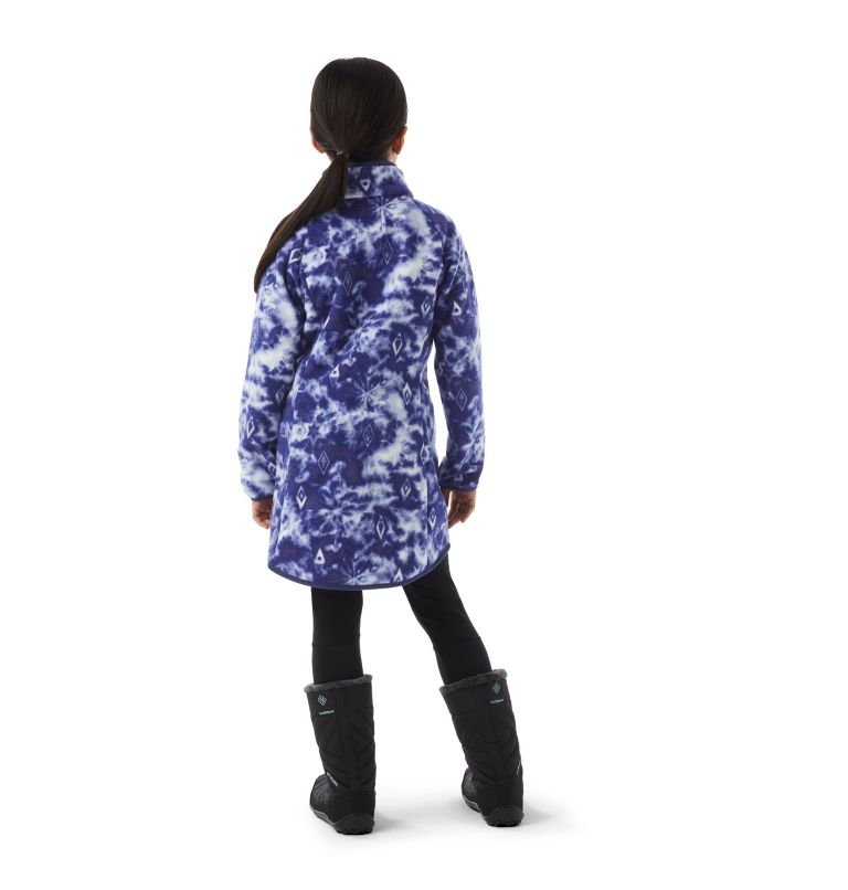 Girls' Disney Elsa Full Zip Fleece Jacket, Color: Aristocrat Elsa Flurry, image 3