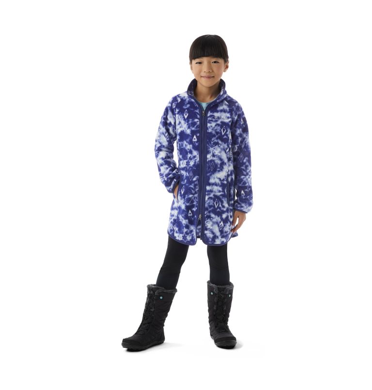Girls' Disney Elsa Full Zip Fleece Jacket, Color: Aristocrat Elsa Flurry, image 1