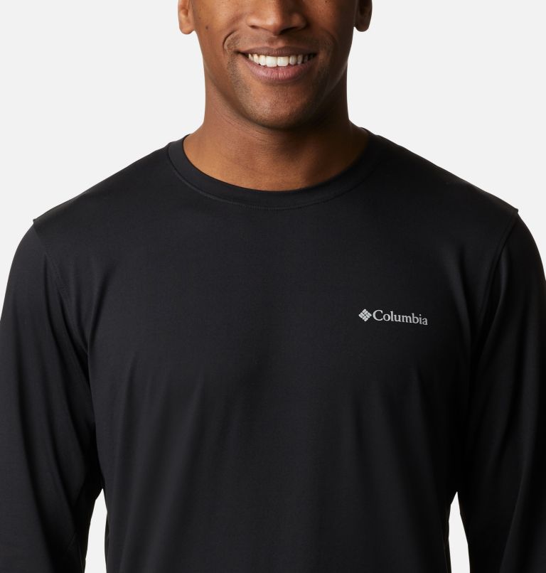 Thumbnail: Men's Tech Trail Long Sleeve Crew II Shirt, Color: Black, image 4