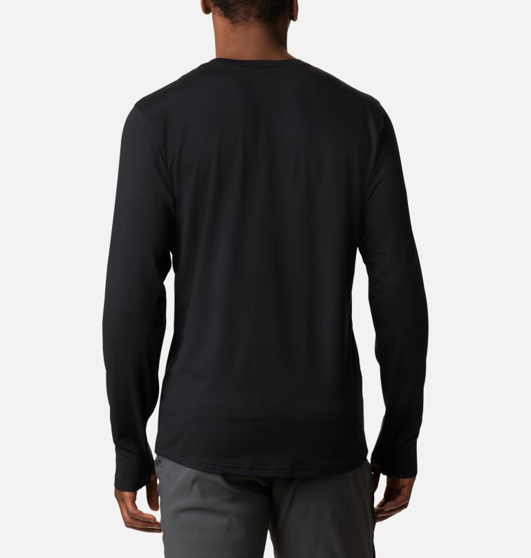 Thumbnail: Men's Tech Trail Long Sleeve Crew II Shirt, Color: Black, image 2