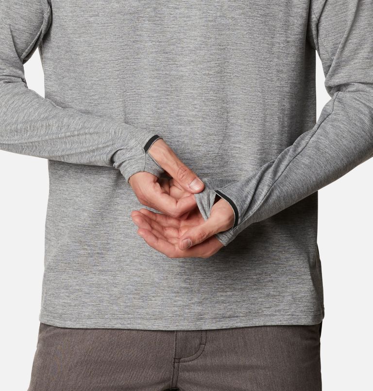 Tech Trail Long Sleeve Crew II | 023 | XXL, Color: City Grey Heather, image 5