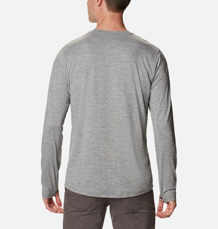 Men's Tech Trail Long Sleeve Crew II Shirt, Color: City Grey Heather