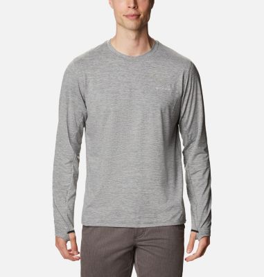 Men's Tech Trail&trade; Long Sleeve Crew II Shirt Tech Trail&trade; Long Sleeve Crew II | 010 | M, City Grey Heather, front