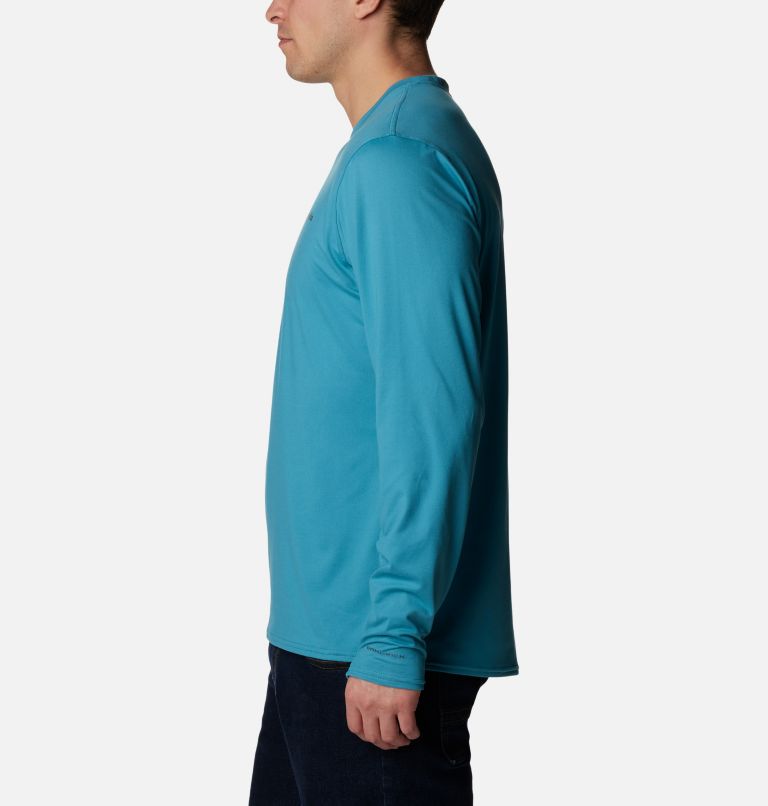 Men's Tech Trail Long Sleeve Crew II Shirt, Color: Shasta, image 3