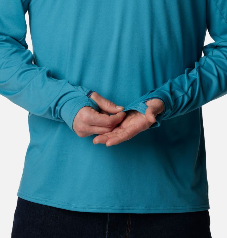 Men's Tech Trail Long Sleeve Crew II Shirt, Color: Shasta, image 5
