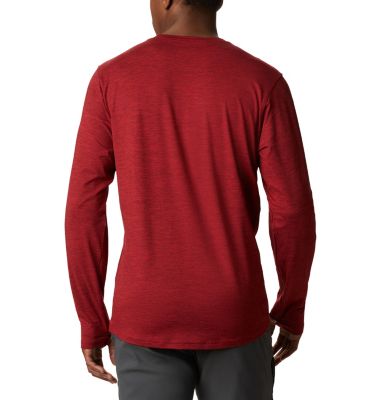 Men's Tech Trail&trade; Long Sleeve Crew II Shirt Tech Trail&trade; Long Sleeve Crew II | 010 | M, Mountain Red Heather, back