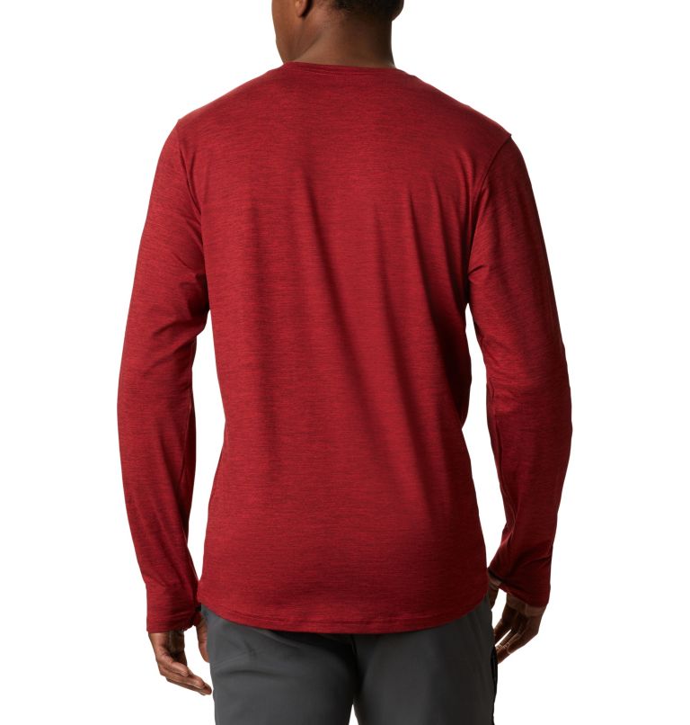 Tech Trail Long Sleeve Crew II | 613 | XXL, Color: Mountain Red Heather, image 2