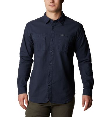 Men's Flare Gun&trade; Canvas Shirt Flare Gun&trade; Canvas Shirt | 464 | M, Collegiate Navy, front