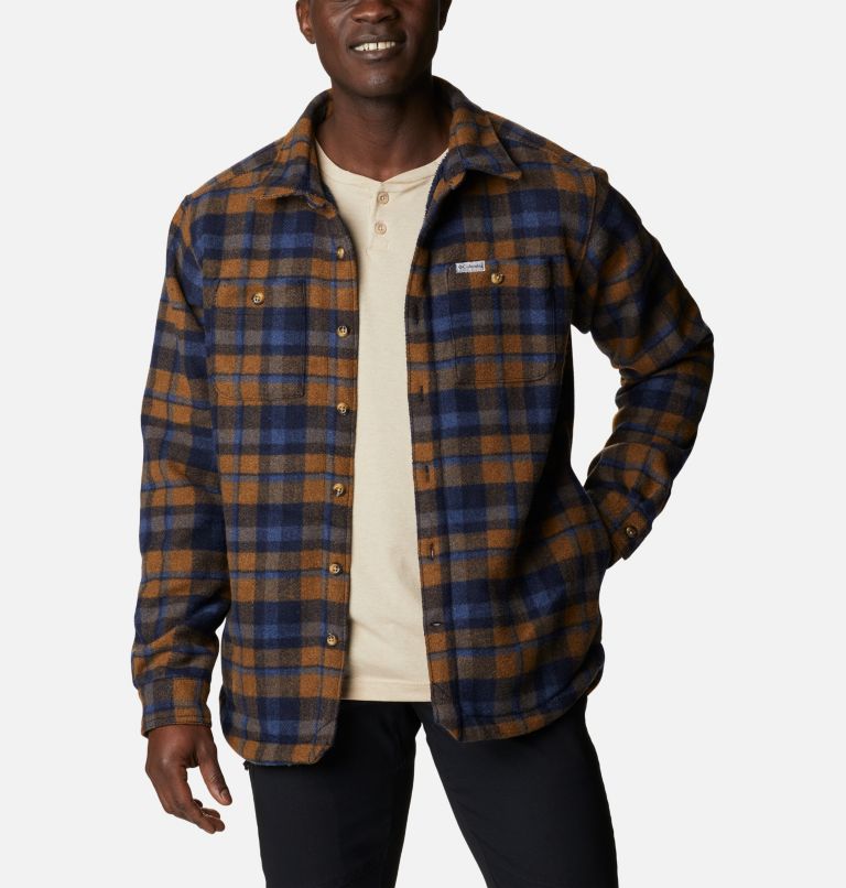 Windward Rugged Shirt Jacket | 464 | M, Color: Collegiate Navy Stair Step Check, image 7