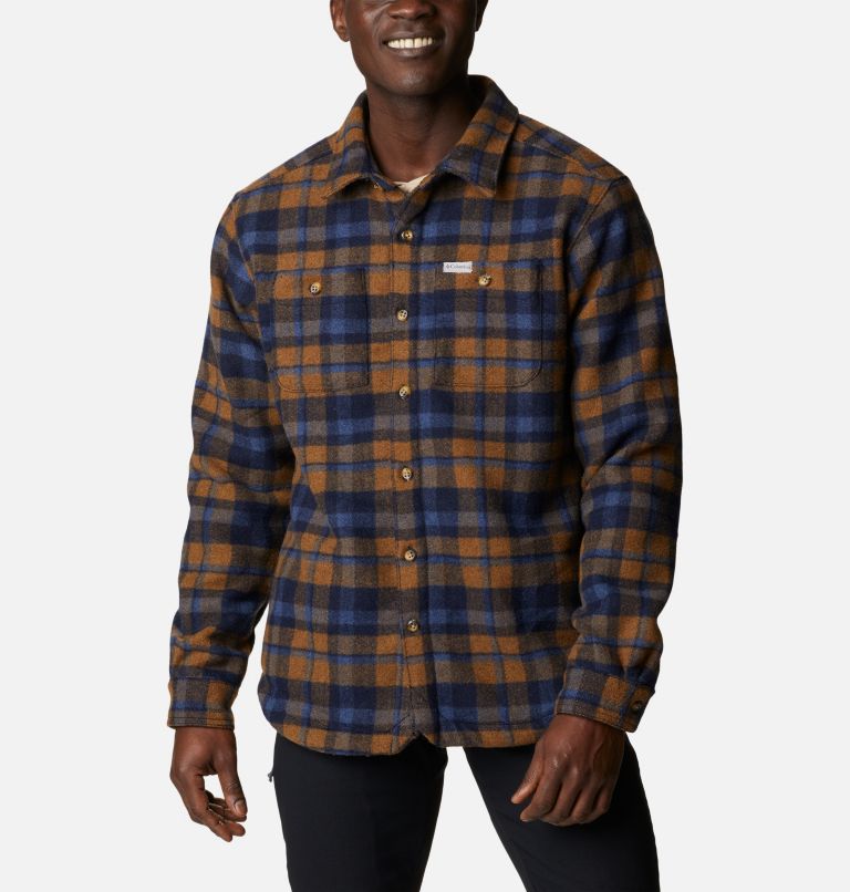 Windward Rugged Shirt Jacket | 464 | M, Color: Collegiate Navy Stair Step Check, image 1