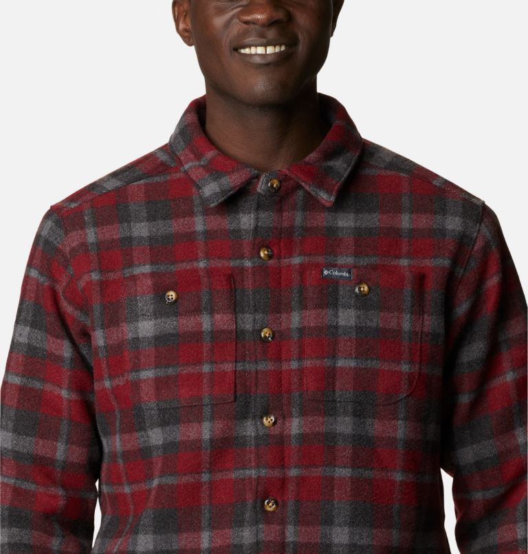 Thumbnail: Men's Windward Rugged Shirt Jacket, Color: Red Jasper Stair Step Check, image 5