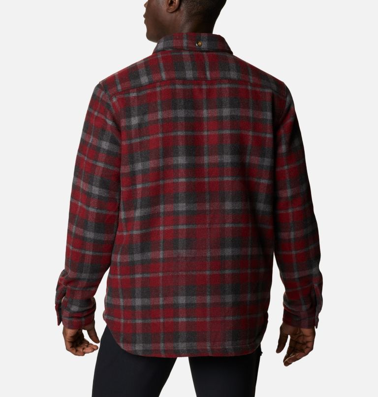 Thumbnail: Men's Windward Rugged Shirt Jacket, Color: Red Jasper Stair Step Check, image 2