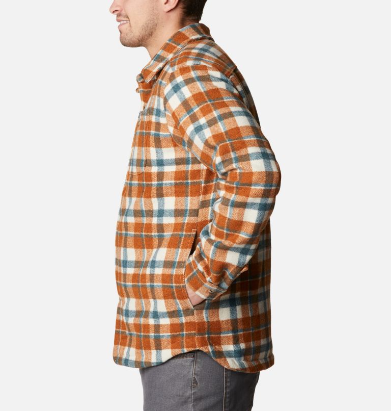 Thumbnail: Men's Windward Rugged Shirt Jacket, Color: Warm Copper Stair Step Check, image 3