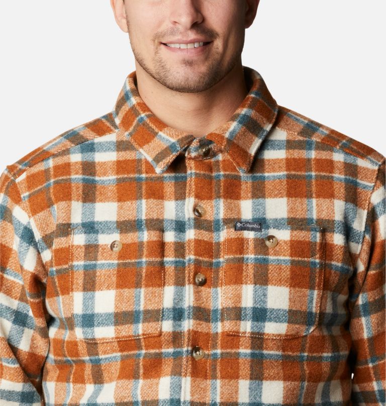 Thumbnail: Men's Windward Rugged Shirt Jacket, Color: Warm Copper Stair Step Check, image 4