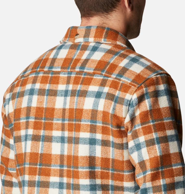 Thumbnail: Men's Windward Rugged Shirt Jacket, Color: Warm Copper Stair Step Check, image 6