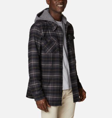 flannel hoodie men's