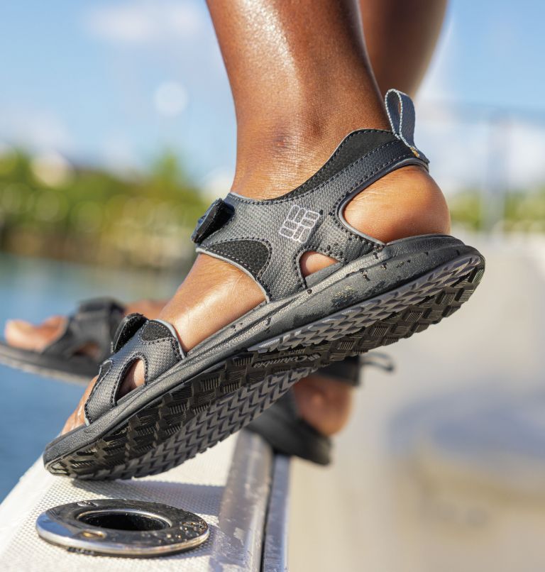 Men's Columbia Ankle Strap Sandal, Color: Black, Ti Grey Steel, image 10