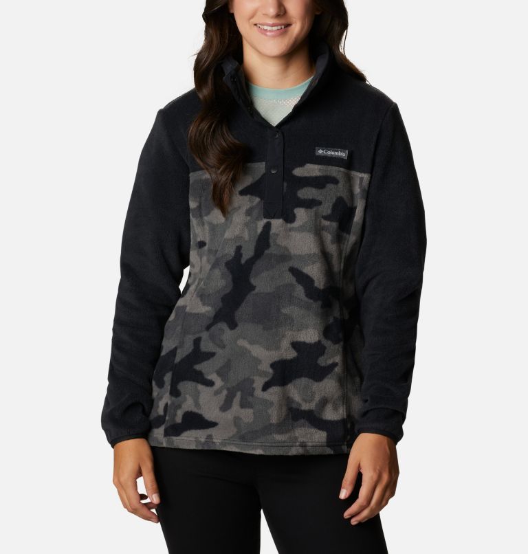 Women s Benton Springs Printed Half Snap Fleece Pullover