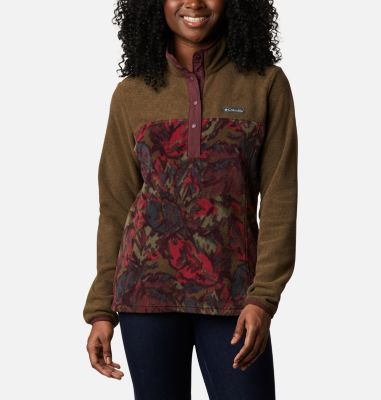 columbia women's benton springs half zip fleece pullover