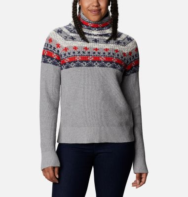 columbia knit sweater