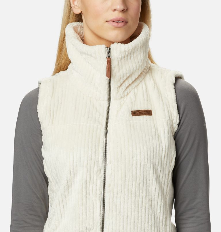 Black - Save 36% Womens Clothing Jackets Waistcoats and gilets Columbia Synthetic Fire Side Sherpa Vest in Chalk Stripe 