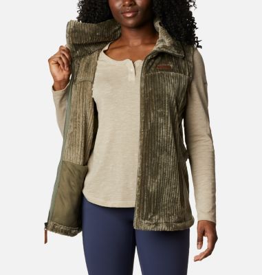 columbia women's sherpa vest