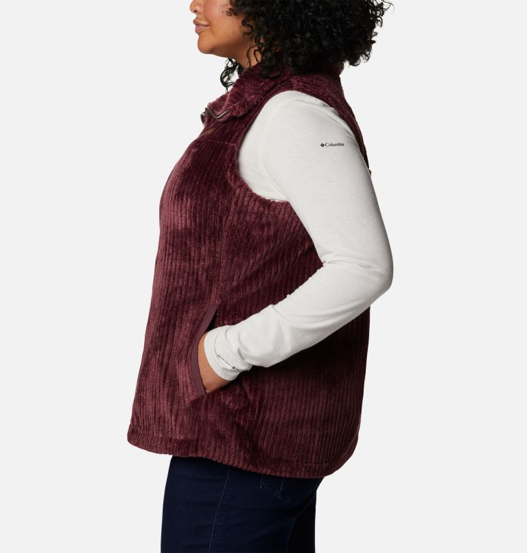 Veste en Sherpa Fire Side pour femme - Grandes tailles, Color: Malbec Stripe, image 3